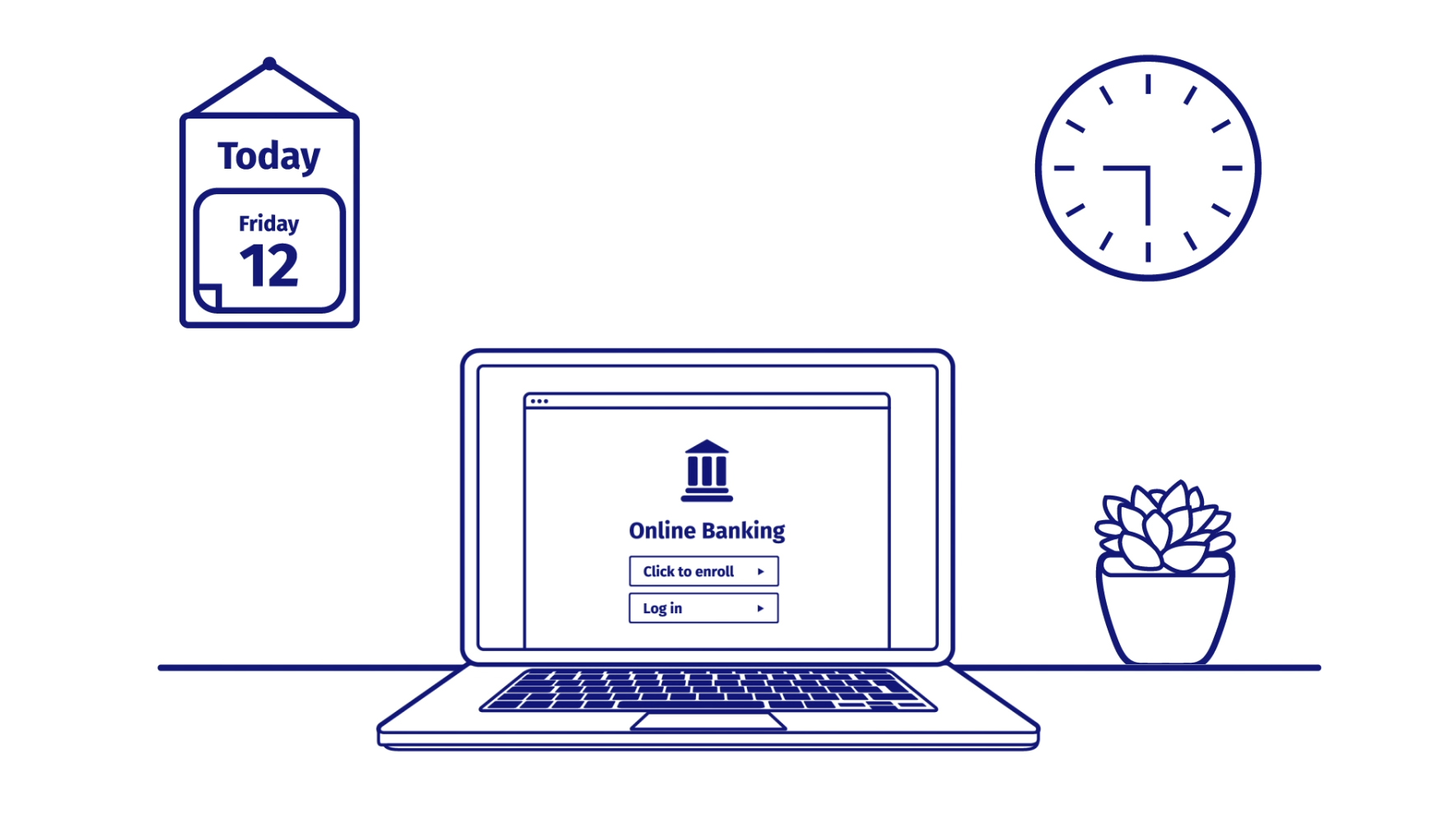 Online Banking Animation